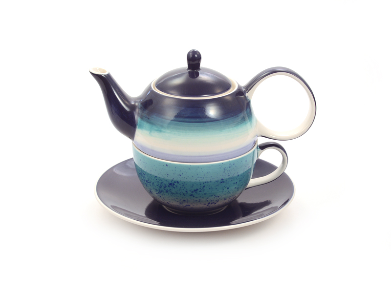 Tea for one Set Enisa Keramik Tasse 4-teilig Kanne 0,4 l 0,2 l
